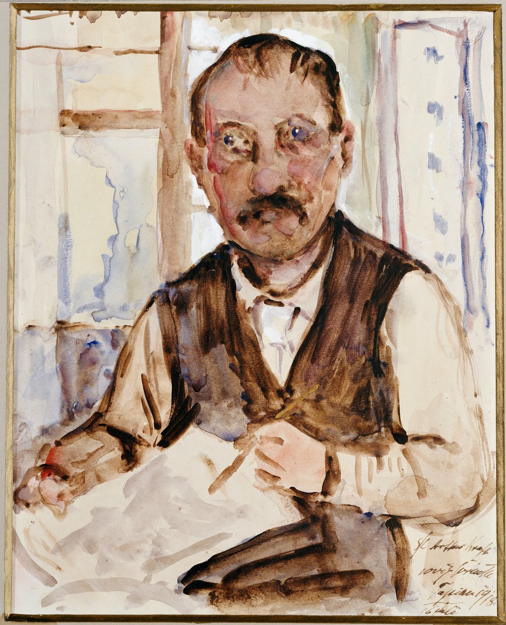 Selvportræt, 1918 af Lovis Corinth