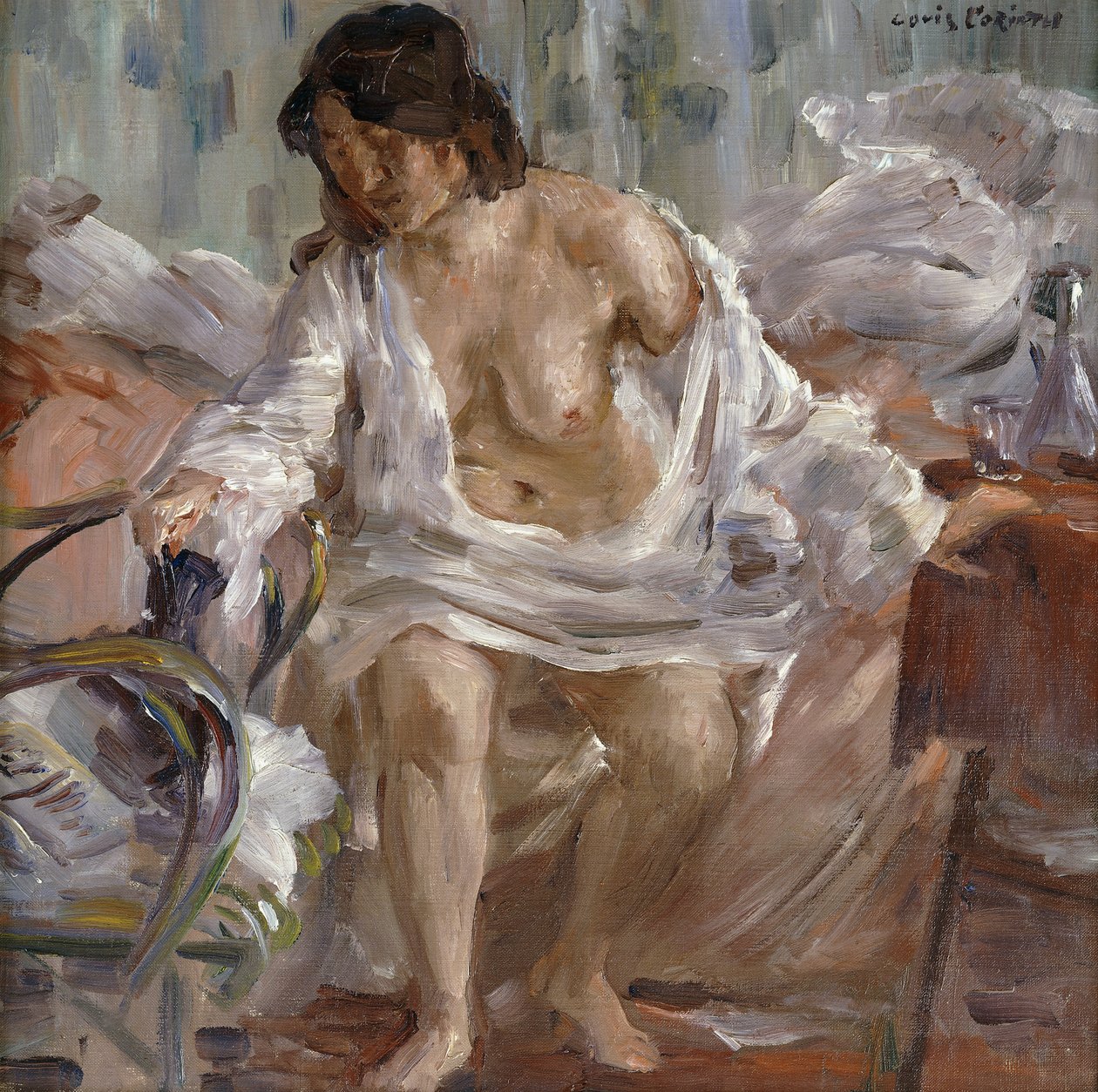 stående; At stå op, 1910 af Lovis Corinth