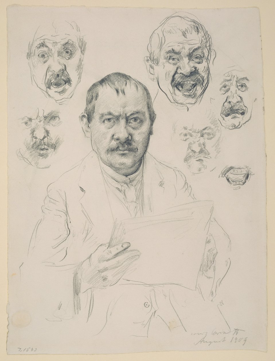 Undersøgelser af et selvportræt af Lovis Corinth