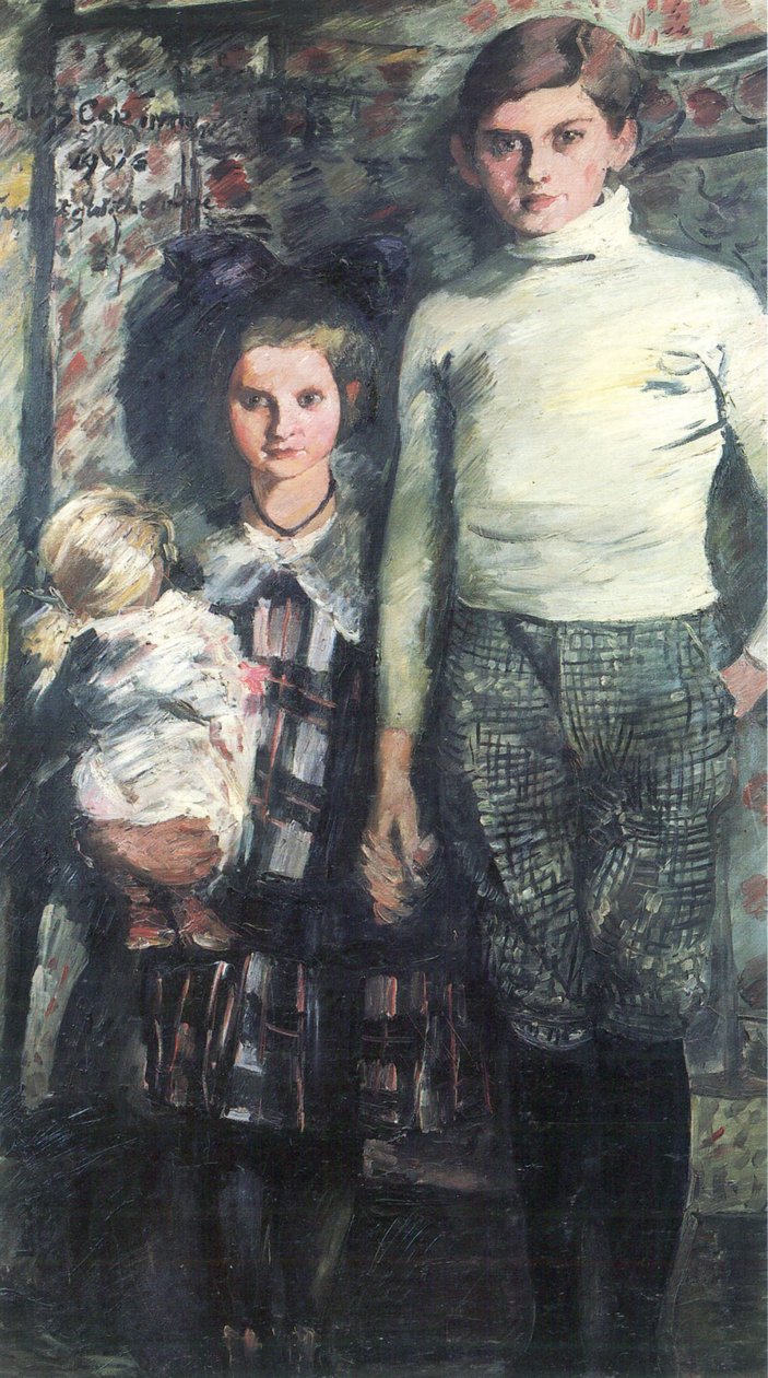 Thomas og Wilhelmine - kunstnerens børn af Lovis Corinth