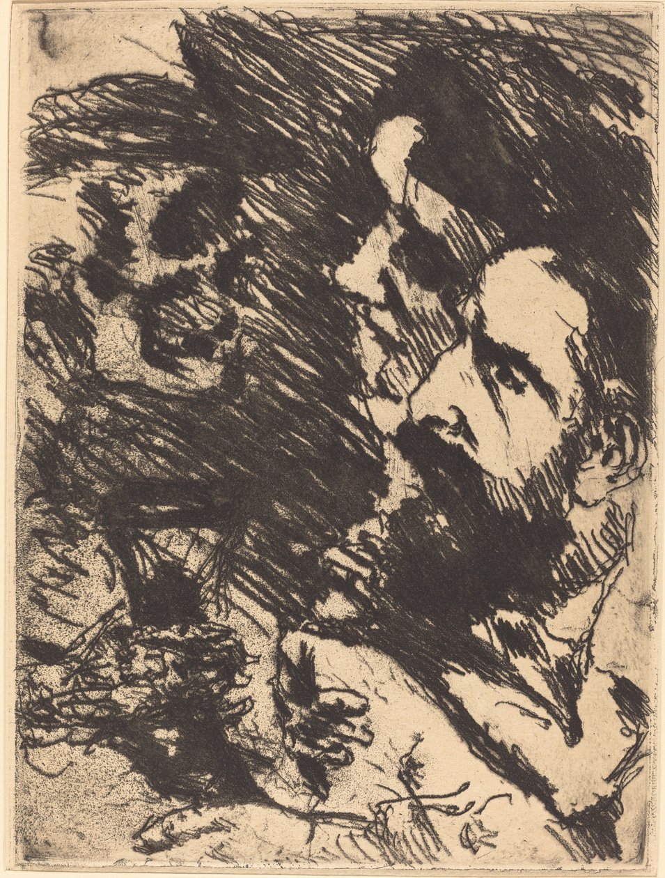 Tod bei Strucks Death Visits the Strucks, 1921 udgivet 1922. af Lovis Corinth