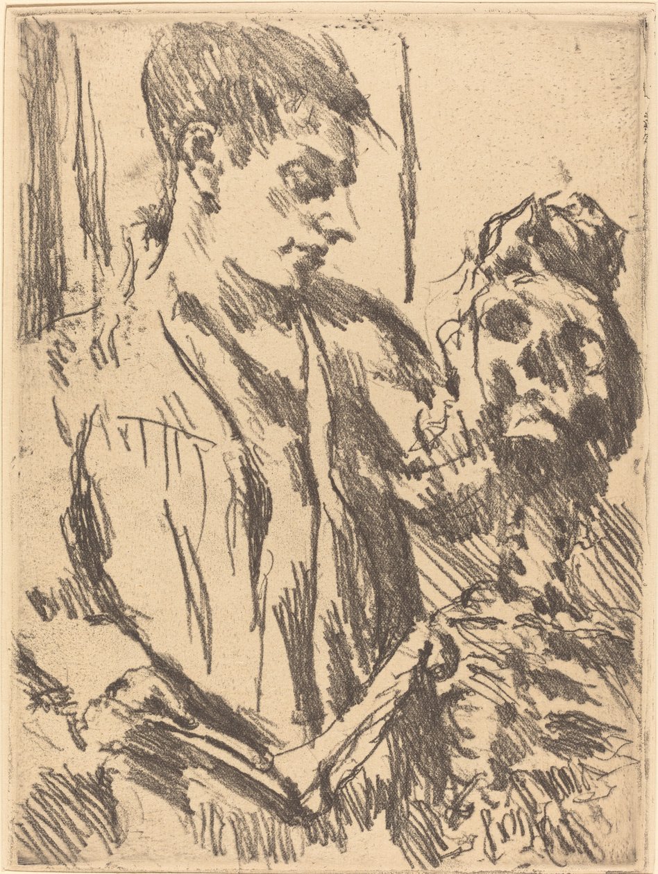 Tod und Jüngling (Døden og den unge mand) af Lovis Corinth