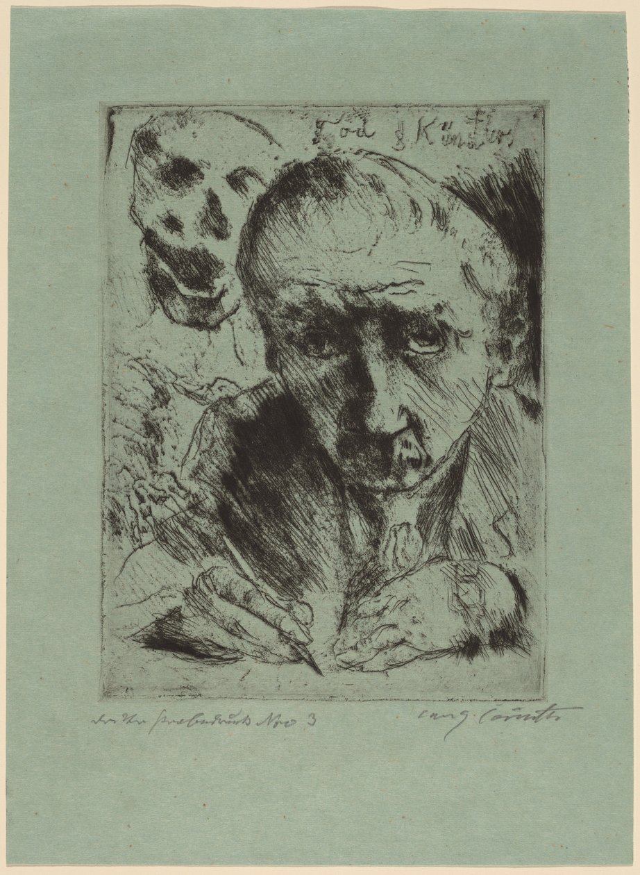 Døden og kunstneren af Lovis Corinth