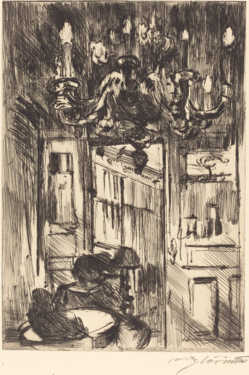Under lysekronen Under lysekronen, 1916. af Lovis Corinth