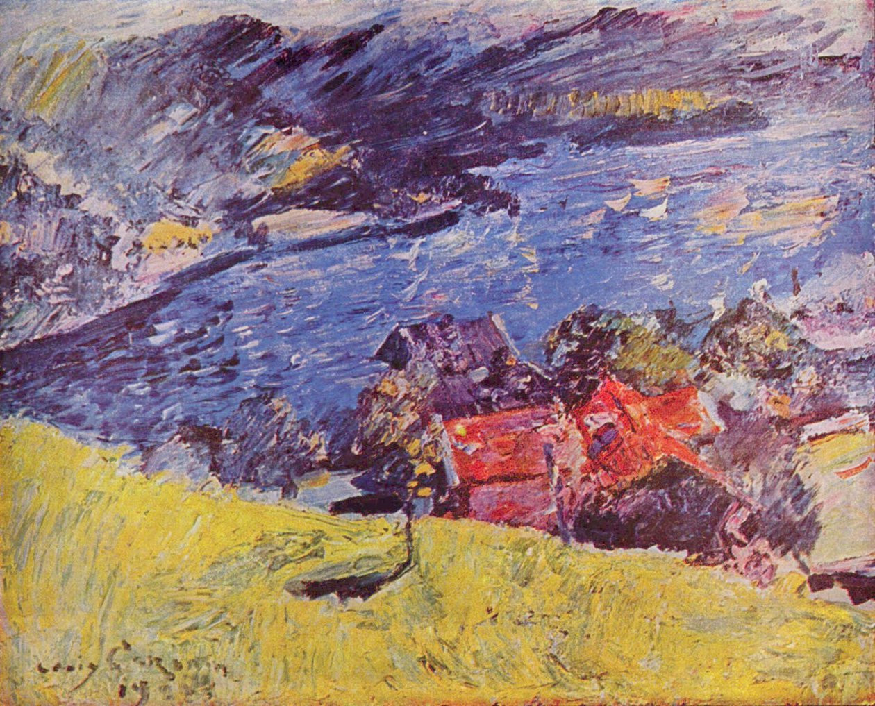 Walchensee, gul eng af Lovis Corinth