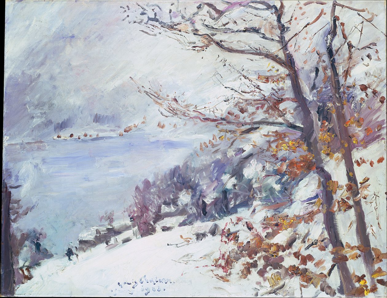 Walchensee om vinteren af Lovis Corinth