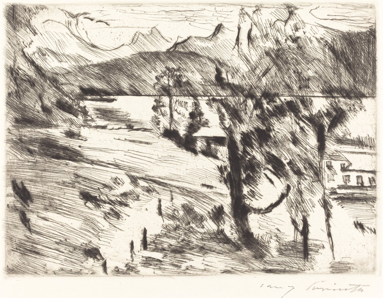 Walchensee landschaft Walchensee Landskab, 1919. af Lovis Corinth