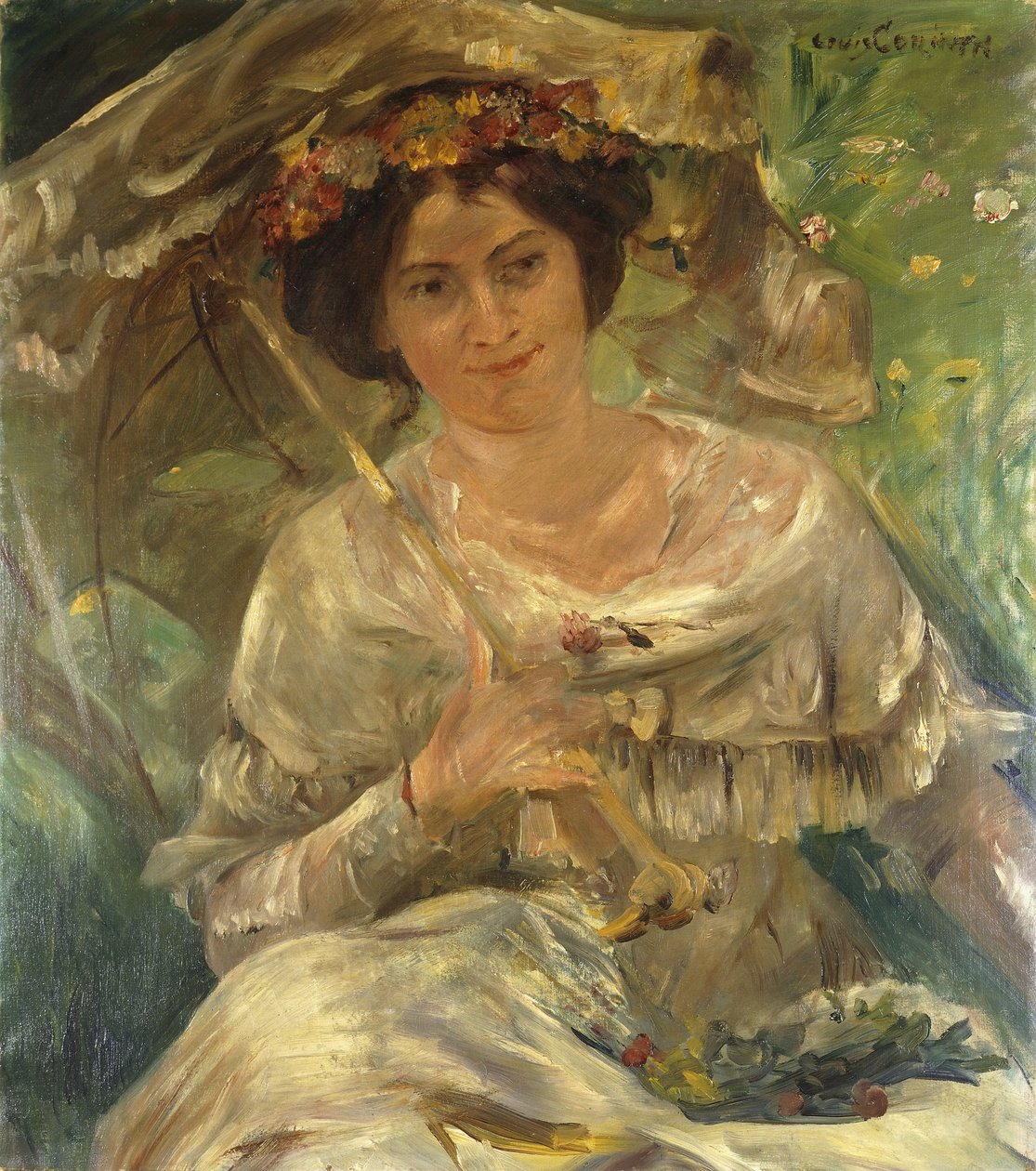 Kvinde i Solskin; Lady in the Sunshine, 1910 af Lovis Corinth