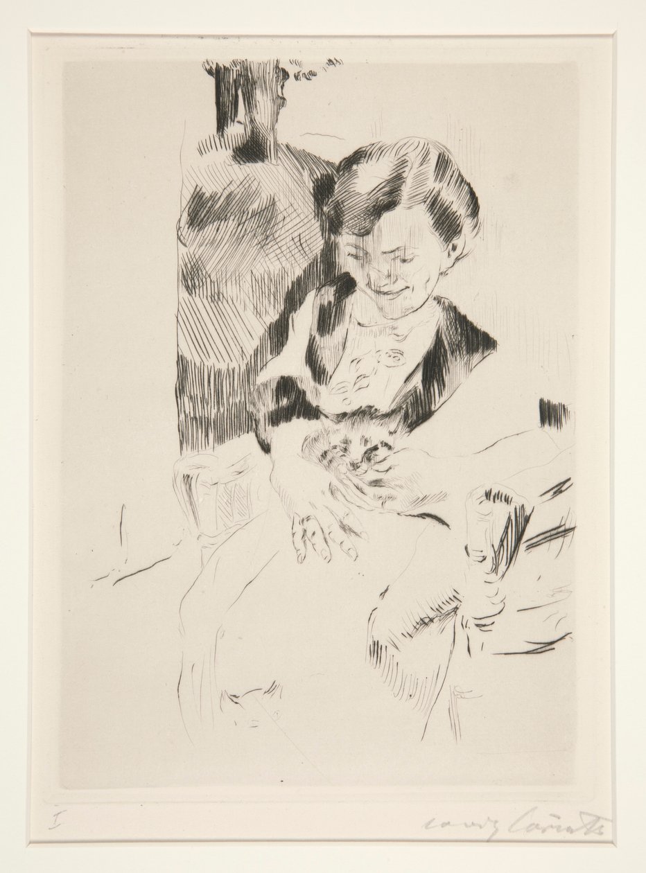 Kvinde med en killing af Lovis Corinth