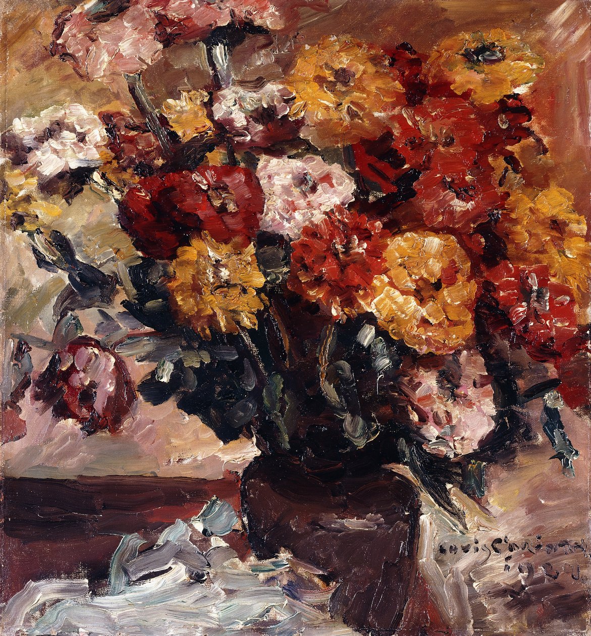 Zinnien, af Lovis Corinth