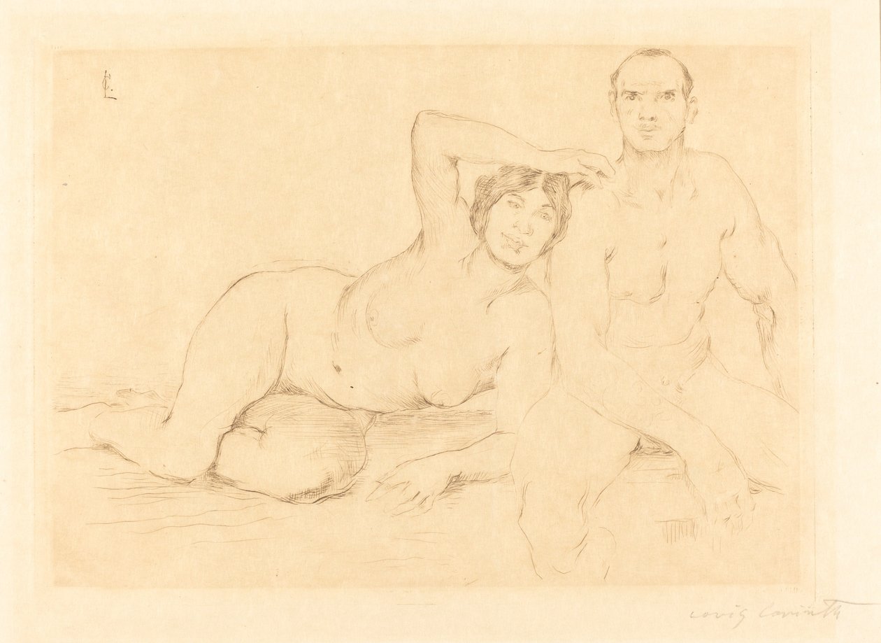 To personer (to nøgenbilleder) af Lovis Corinth