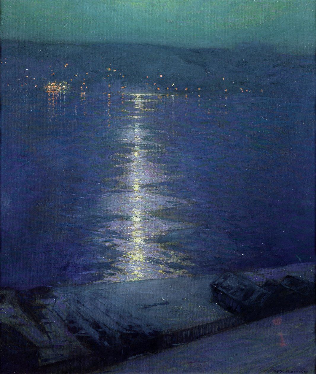 Måneskin på floden, 1919 af Lowell Birge Harrison