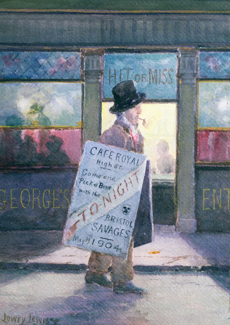 Den første middag, 1904 (wc ombord) af Lowry Lewis