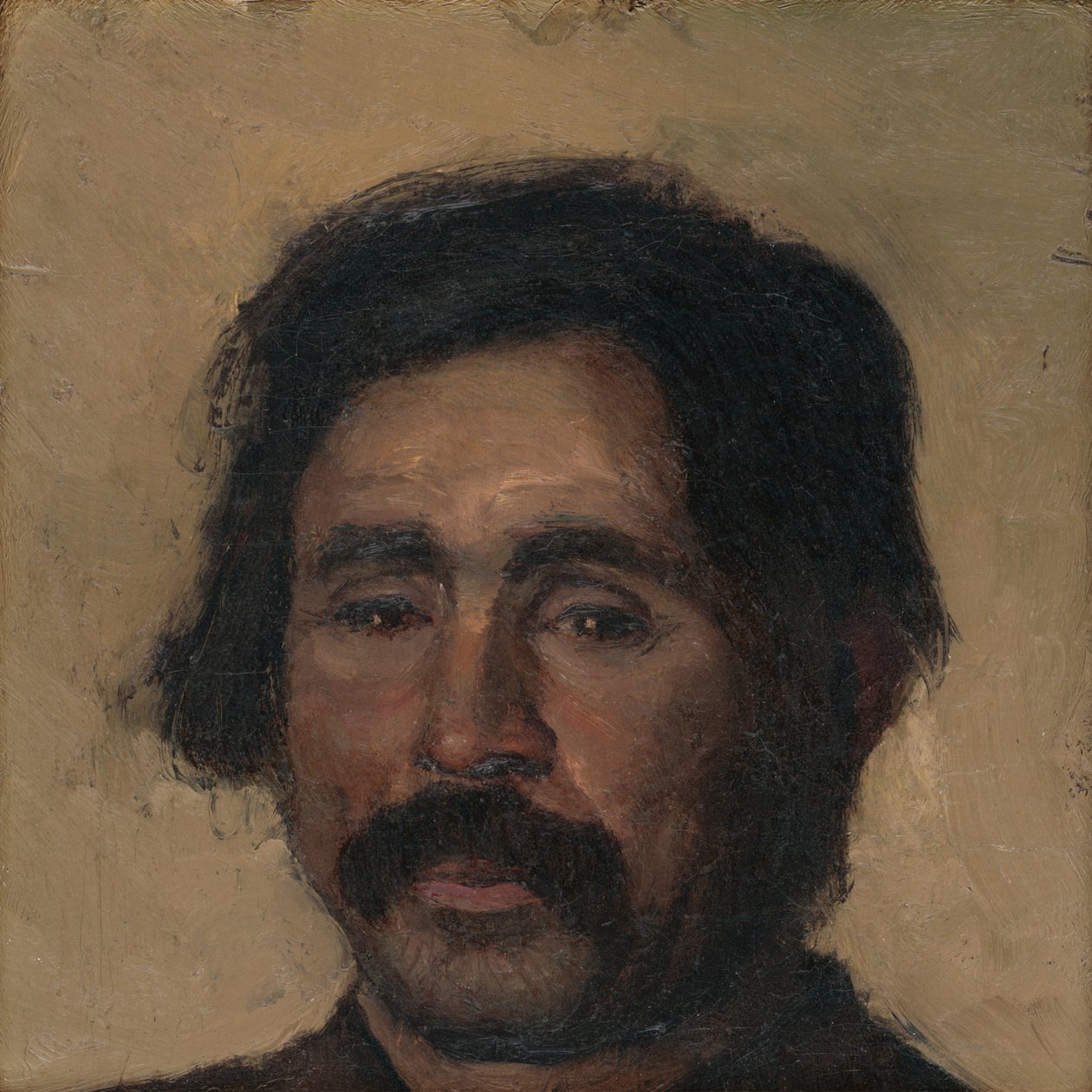 Fragment af et hovedstudie af en sigøjner af Laszlo Mednyanszky