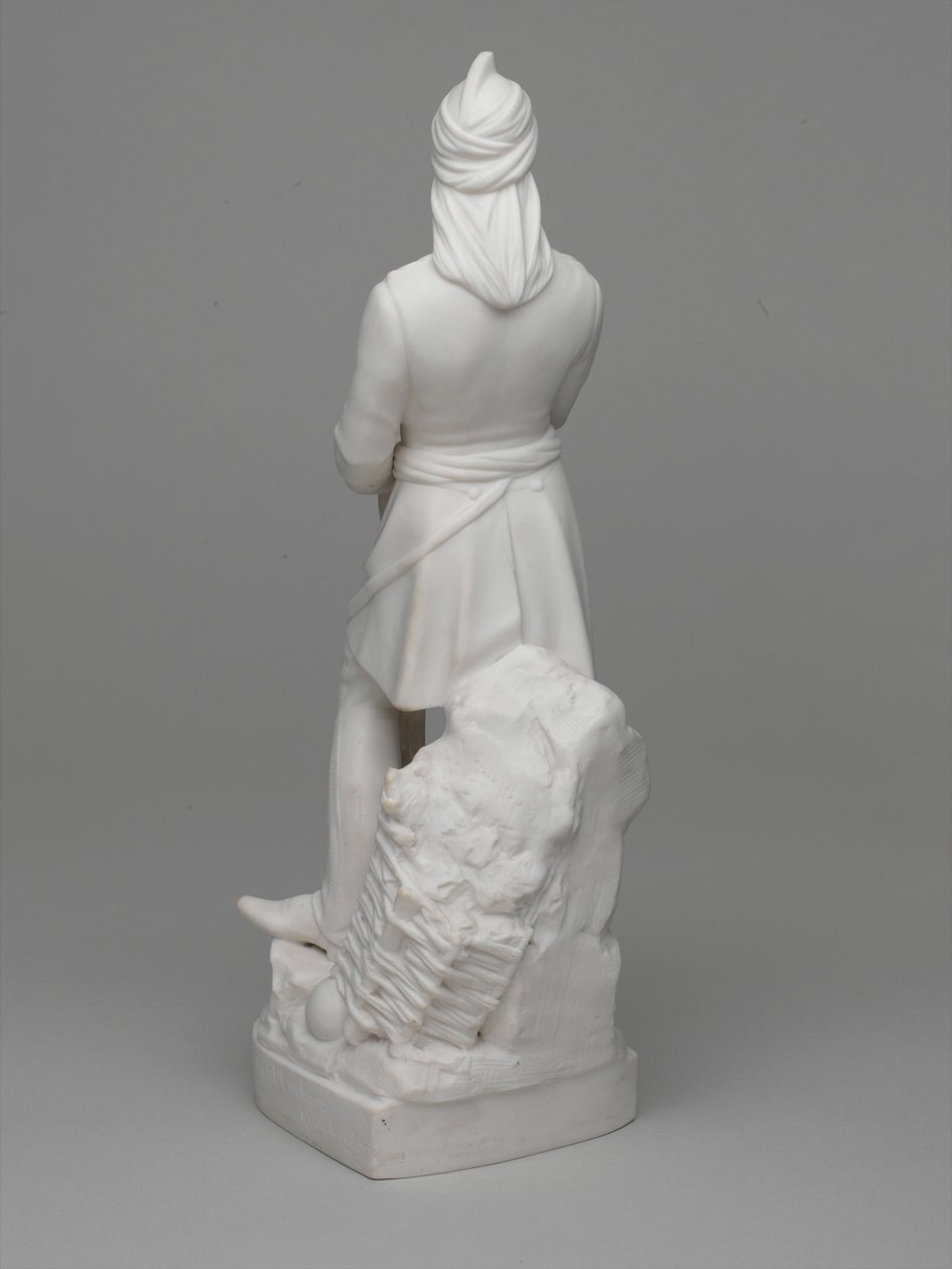 Parian ware-statuette af løjtnant (senere major) William Hodson af Ltd Mintons