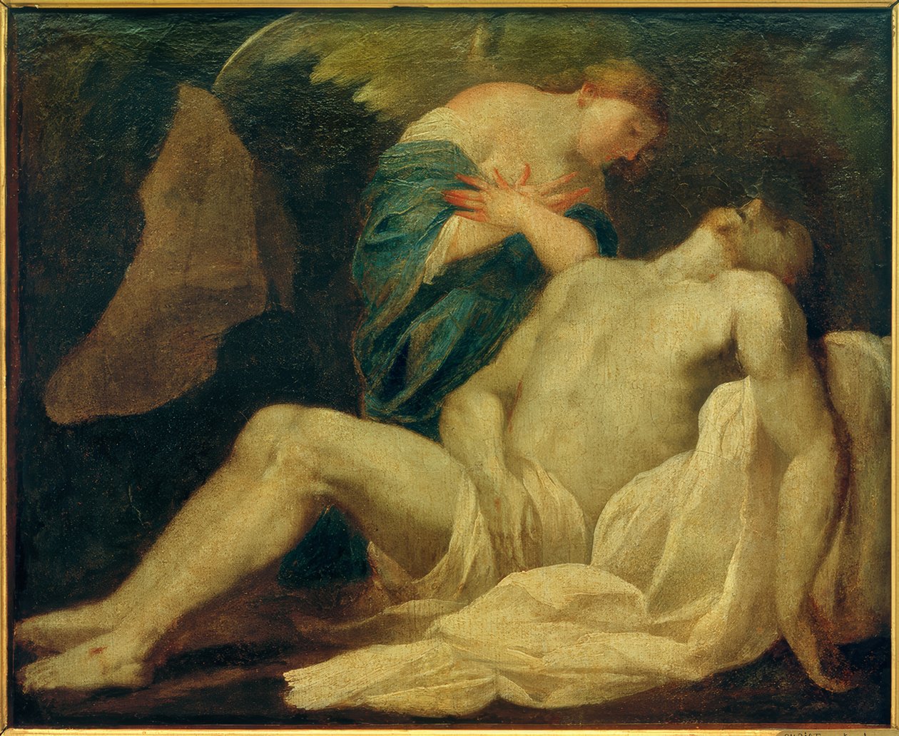 Kristus i graven af Lubin Baugin