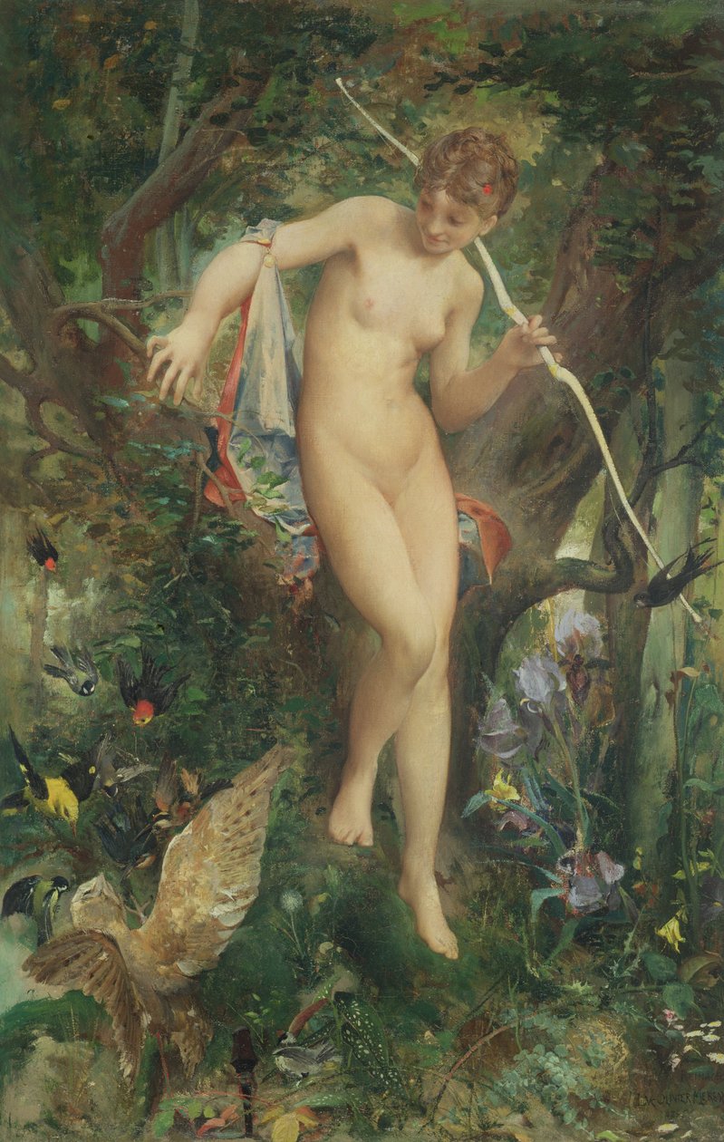 Diana, 1878 af Luc Oliver Merson