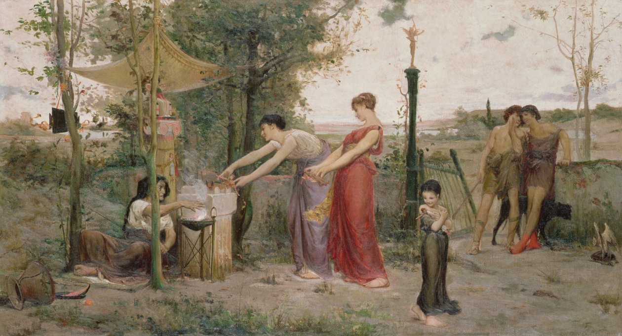 Offerdukker, 1871 af Luc Oliver Merson