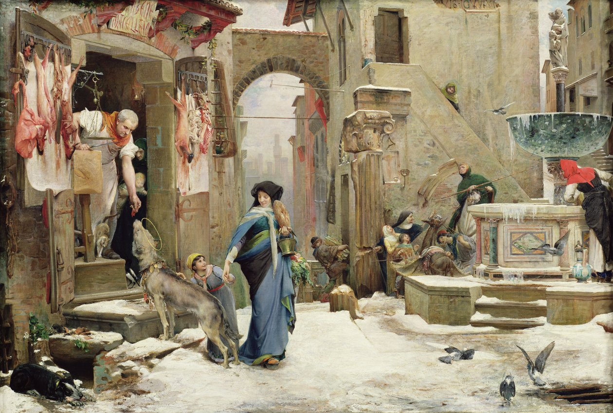 Ulven fra Gubbio, 1877 af Luc Oliver Merson