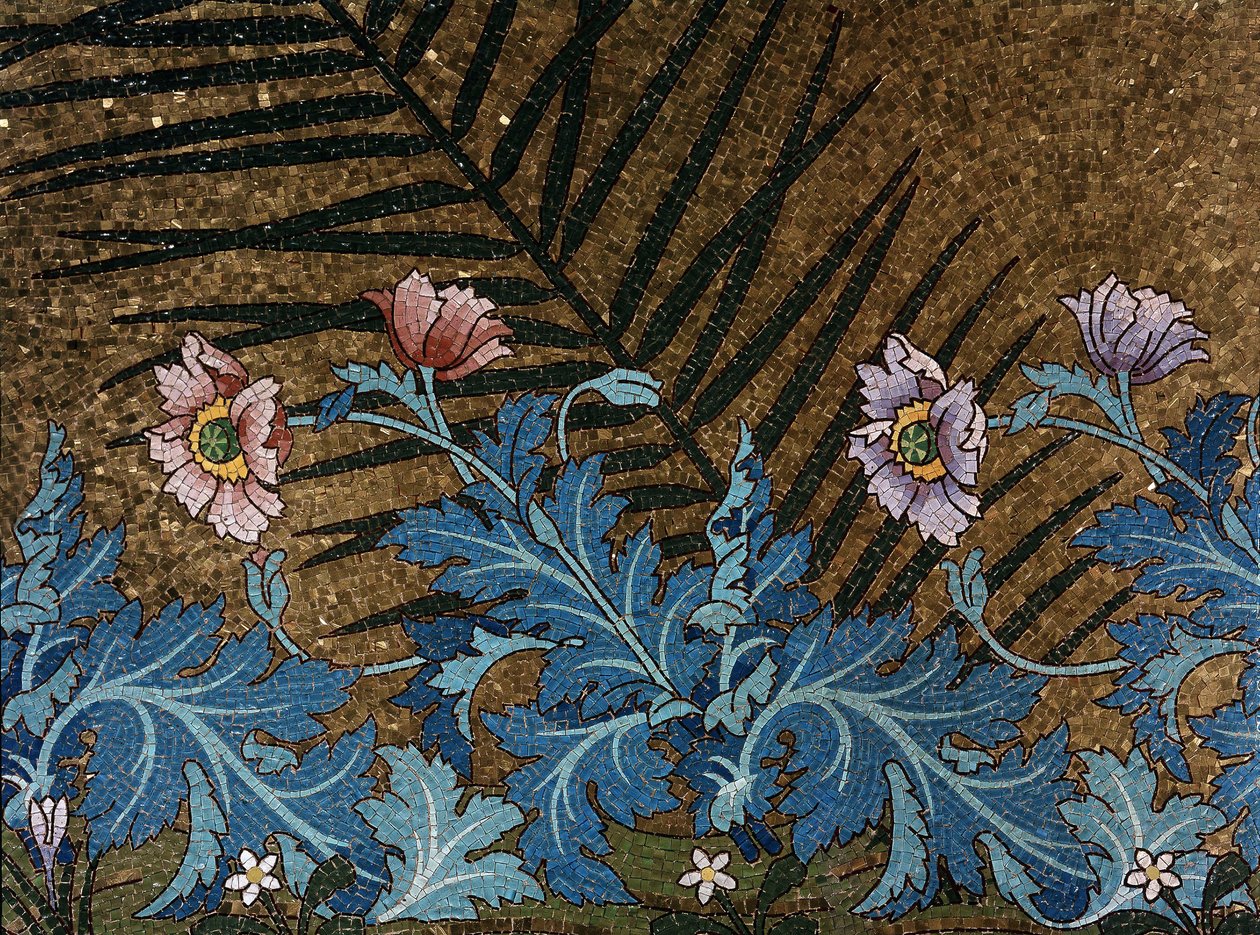Detalje af mosaikken af Pasteurs grav af Luc Olivier Merson af Luc Oliver Merson