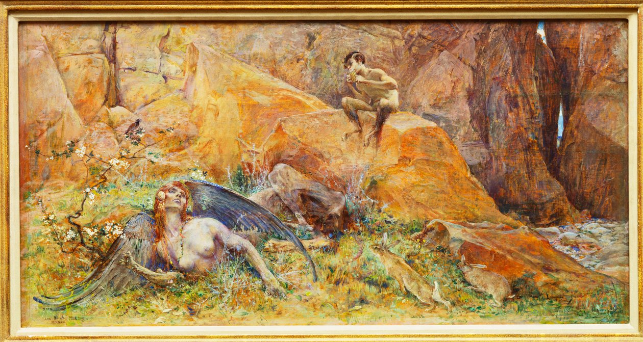 Pan and Chimeradani af Luc Oliver Merson