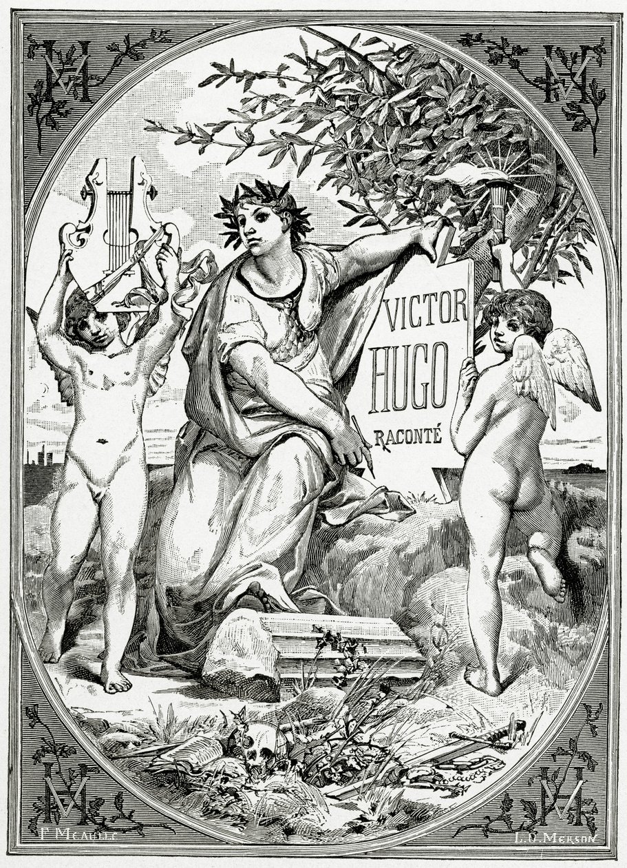 Victor Hugo fortalt af et vidne om sit liv, 19. århundrede (sw-stik) af Luc Oliver Merson