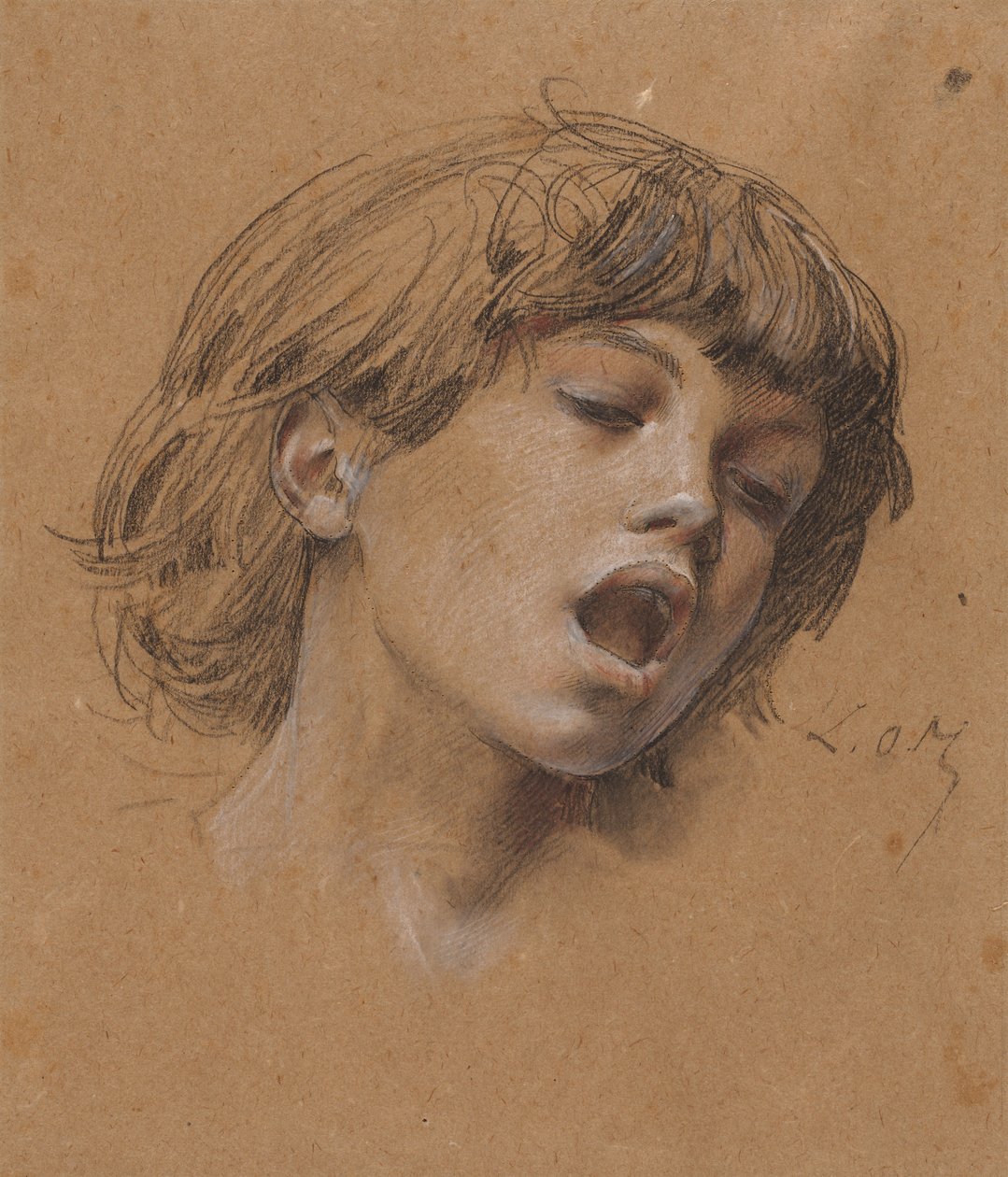 Leder af en drengesang (studie for musik) af Luc Olivier Merson