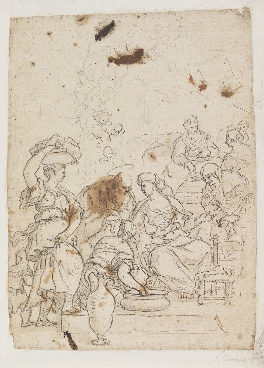 Jomfruens fødsel af Luca Giordano
