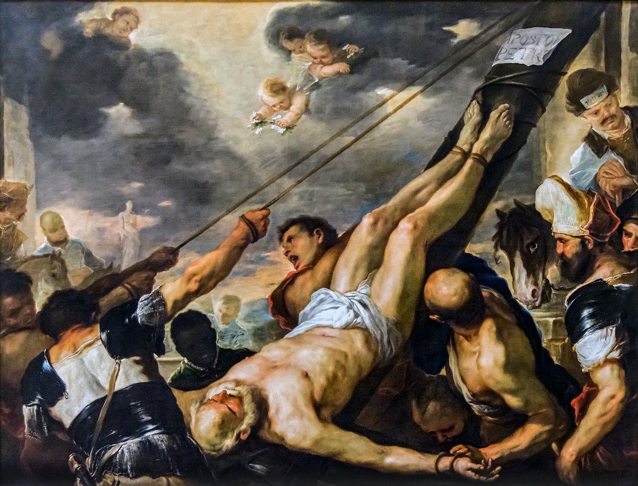 Sankt Peters korsfæstelse af Luca Giordano