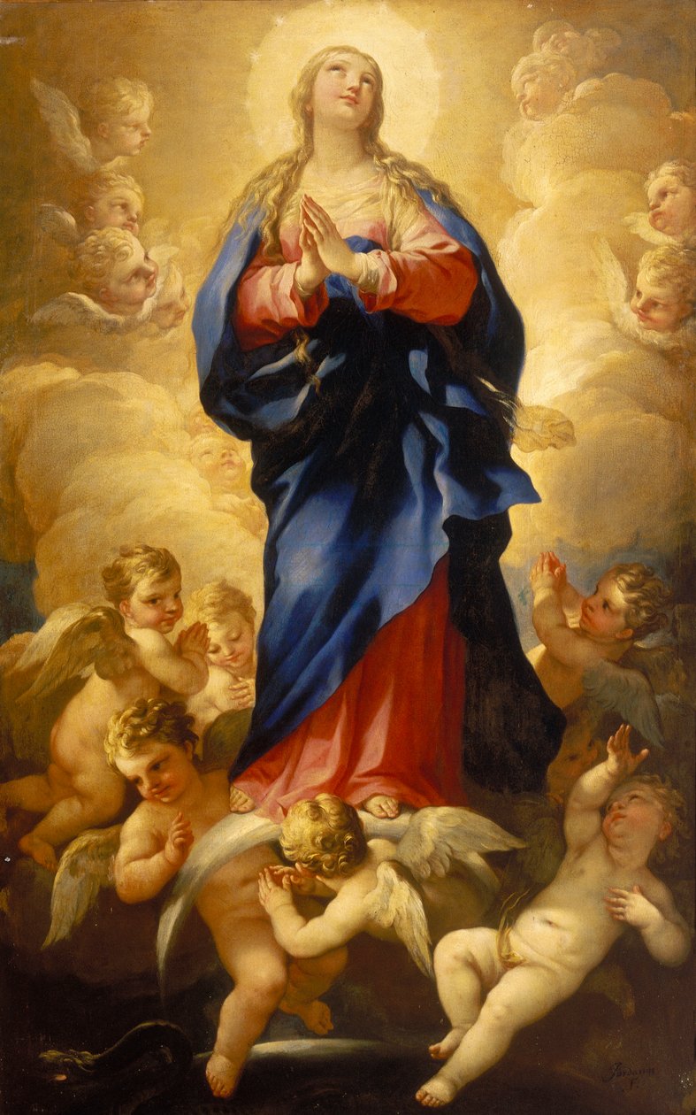 Den ubesmittede undfangelse af Luca Giordano