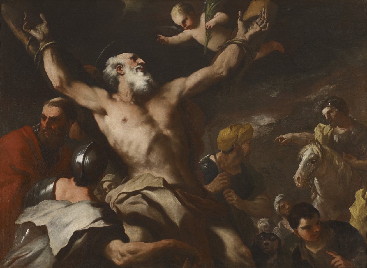 Korsfæstelsen af Sankt Andreas, ca. 1660 af Luca Giordano