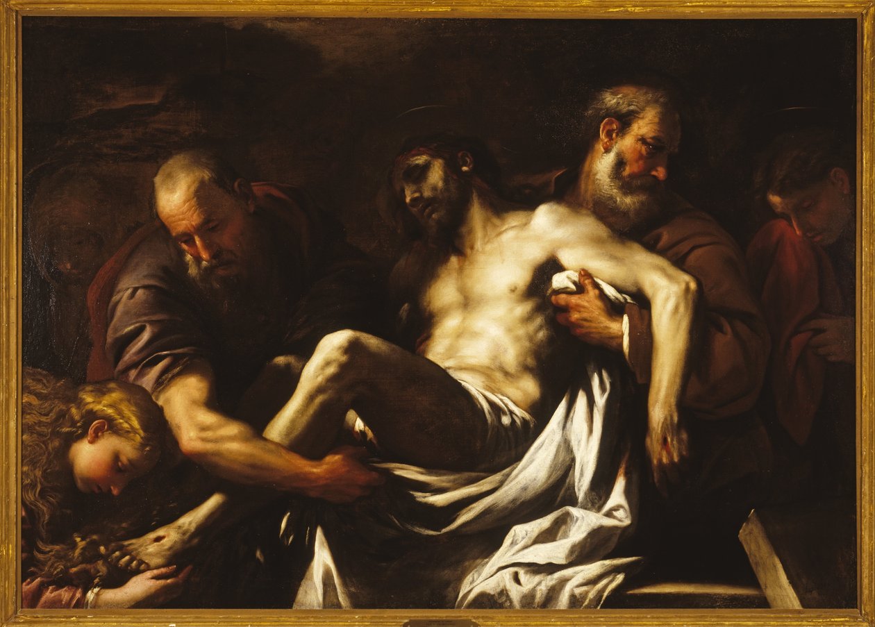 Kristi begravelse af Luca Giordano