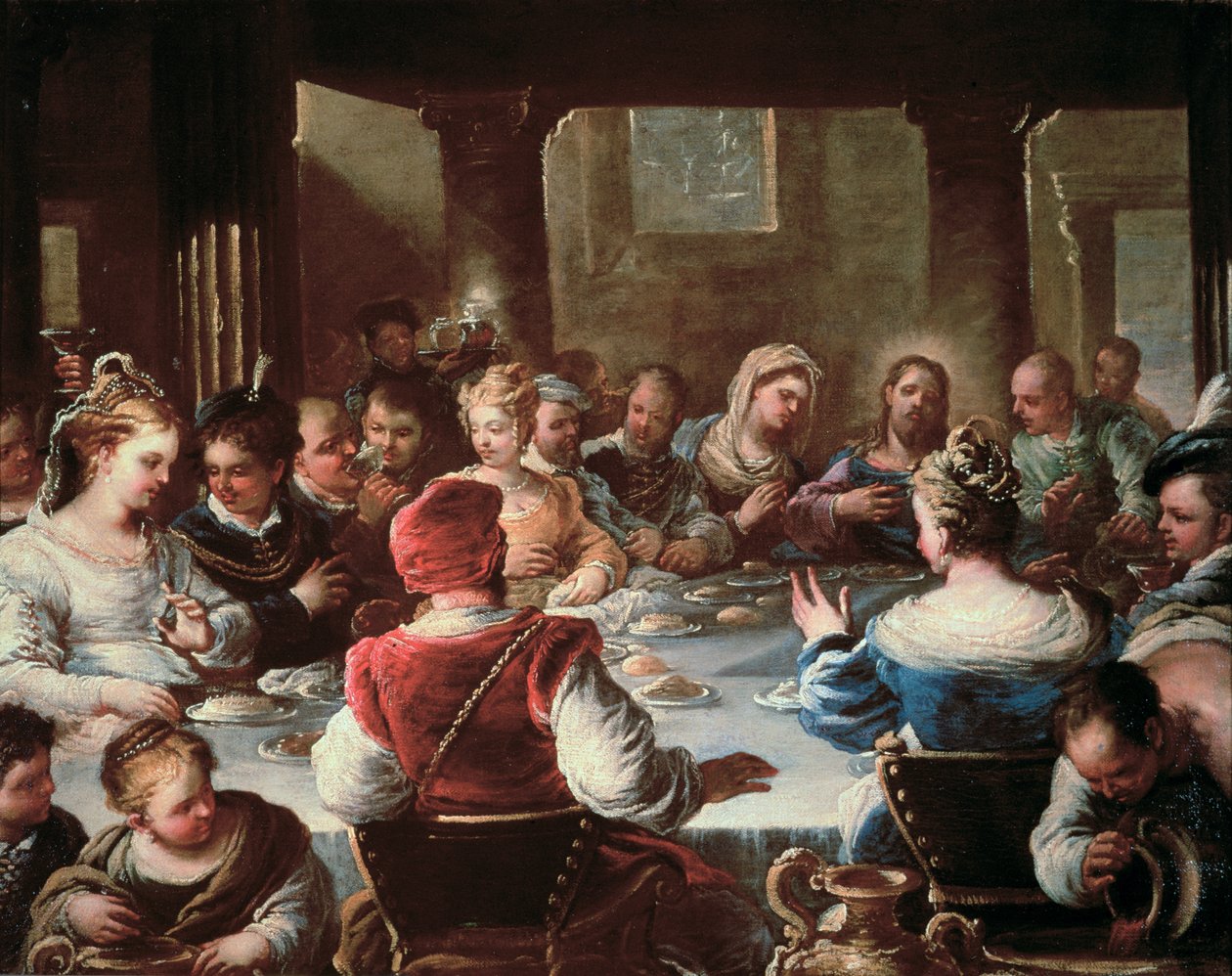 Ægteskabet i Kana af Luca Giordano