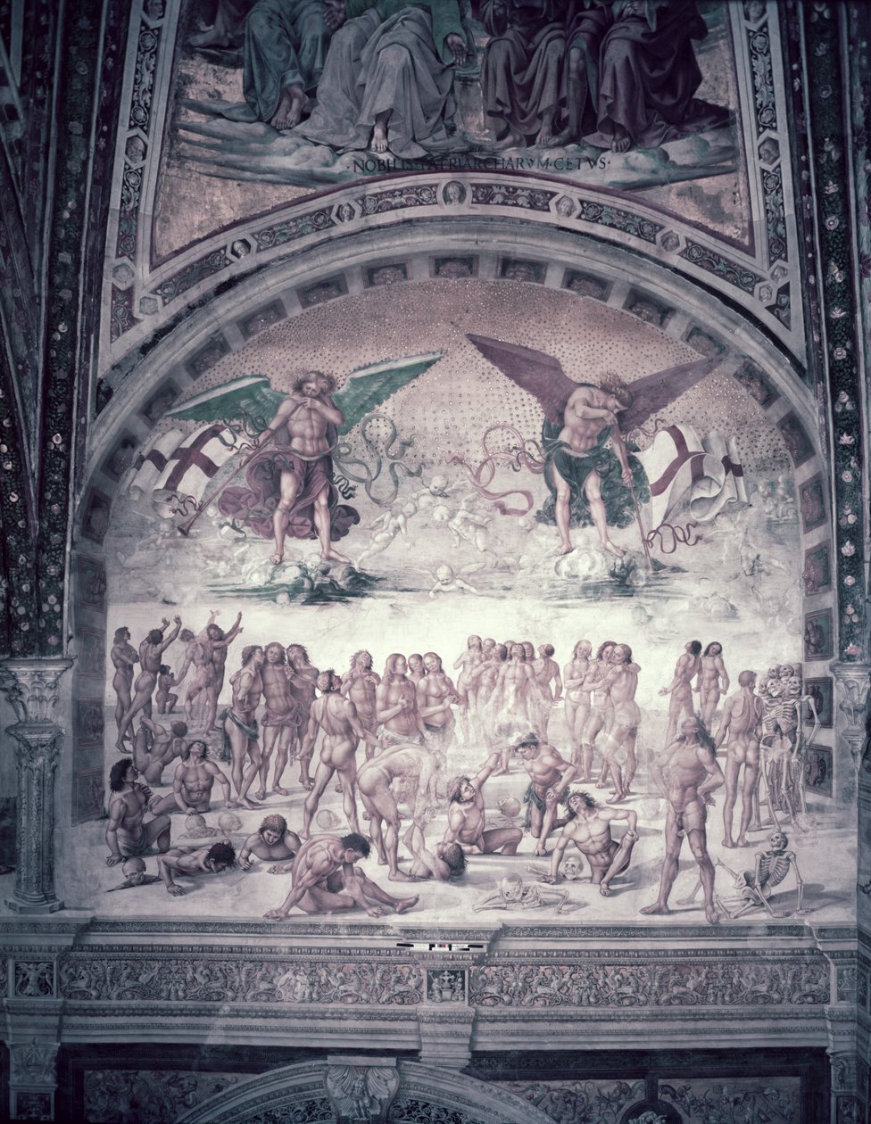 Sidste dom, legemets opstandelse, 1499-1502 af Luca Signorelli