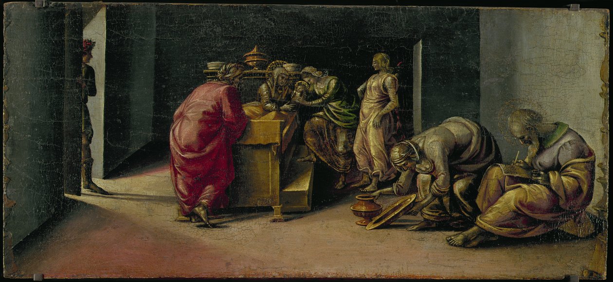 Johannes Døberens fødsel af Luca Signorelli