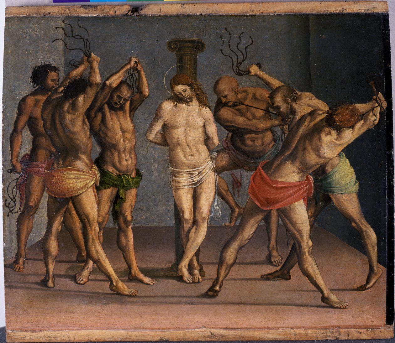 The Flagelation of Christ, ca. 1507 (tempera på poppeltræ) af Luca Signorelli