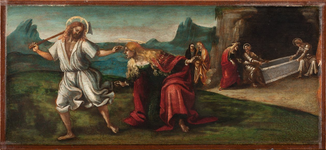 Den opstandne Kristus viser sig for St. Magdalene, ca. 1514 (tempera og olie på træpanel) af Luca Signorelli