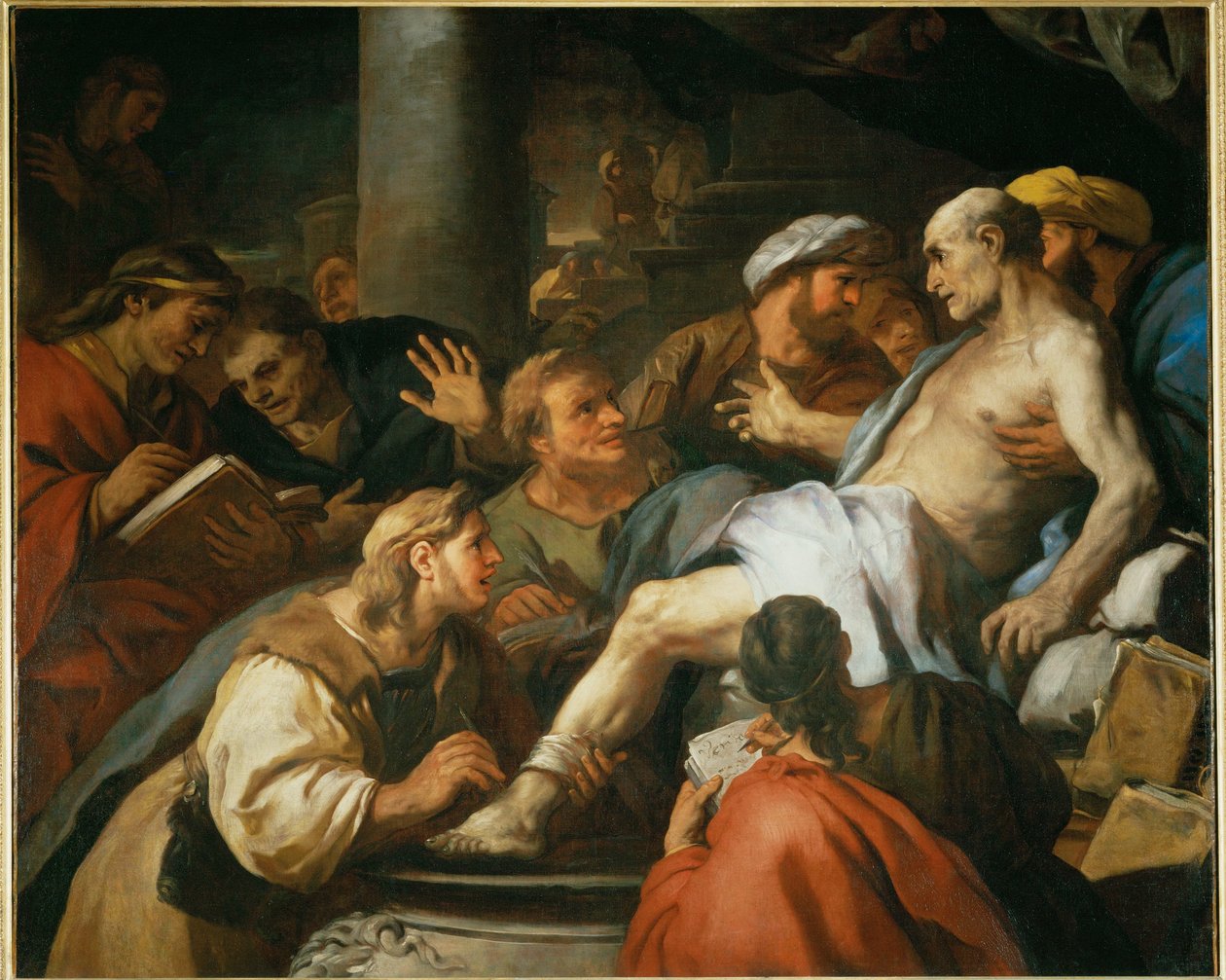 La mort de Seneque - Senecas død ... af Luca (circle of) Giordano