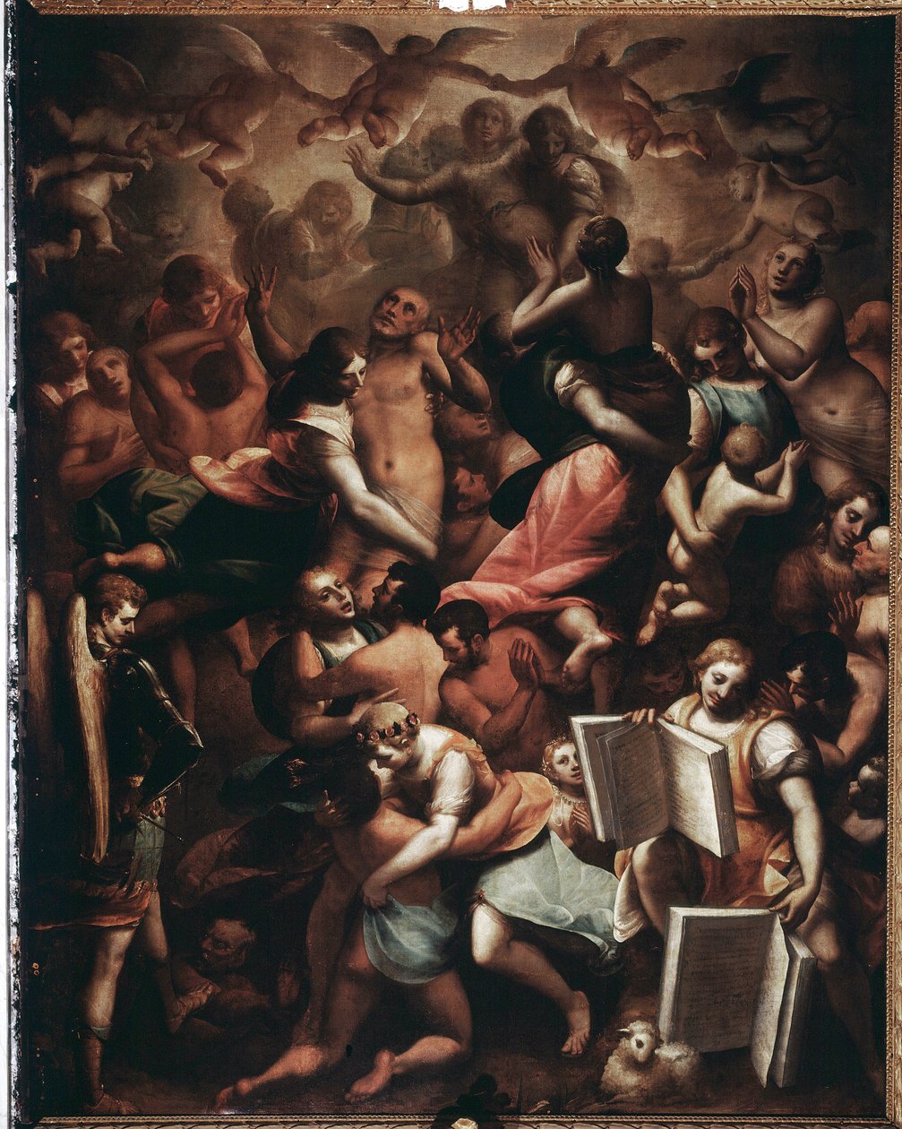 Sidste dom, de salige (maleri af Luca Cambiaso