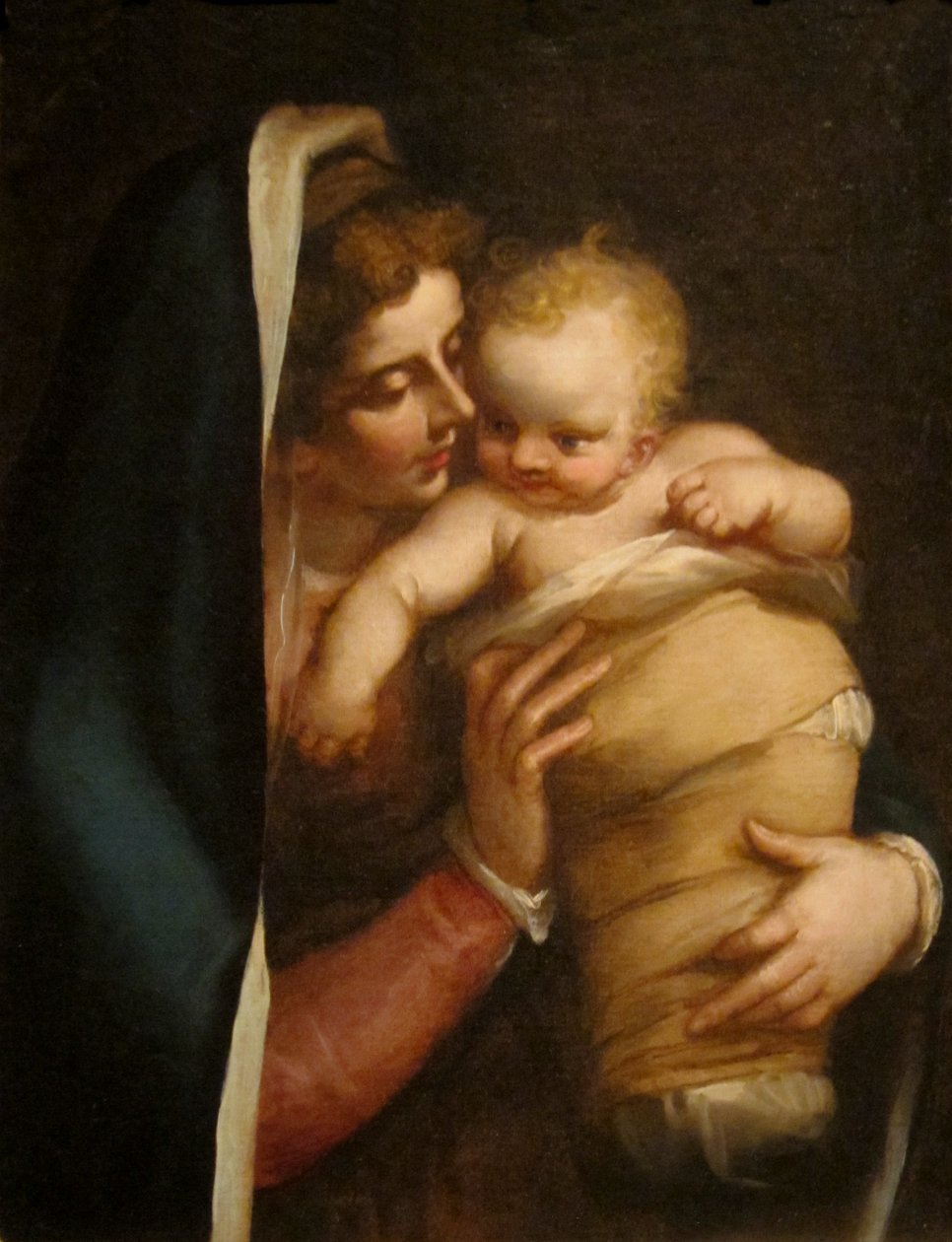 Madonna og barn af Luca Cambiaso