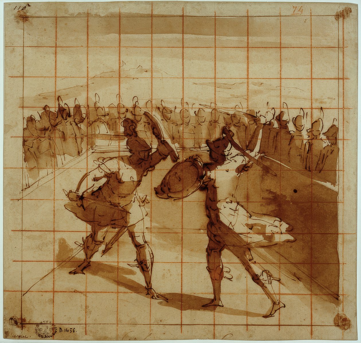 Æneas mod Turnus af Luca Cambiaso