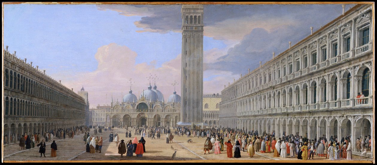 Markuspladsen, Venedig af Luca Carlevarijs