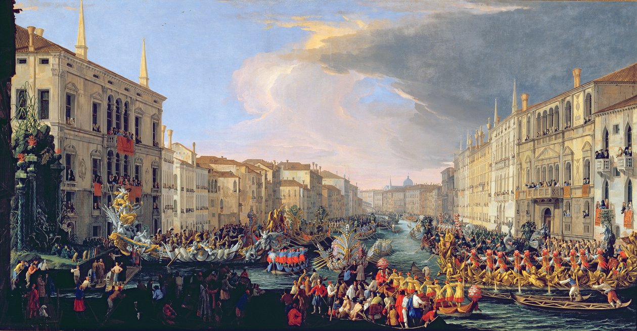 Regatta afholdt til ære for Frederik VI af Danmark (1671-1730) 1709 af Luca Carlevaris