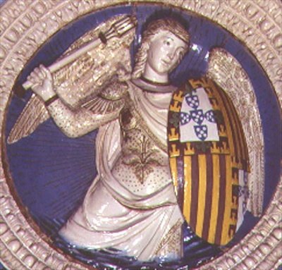 Fortitude, rund fra graven af Portugals kardinal af Luca Della Robbia