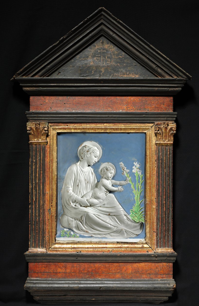 Madonna og barn, ca. 1460-1470. af Luca Della Robbia
