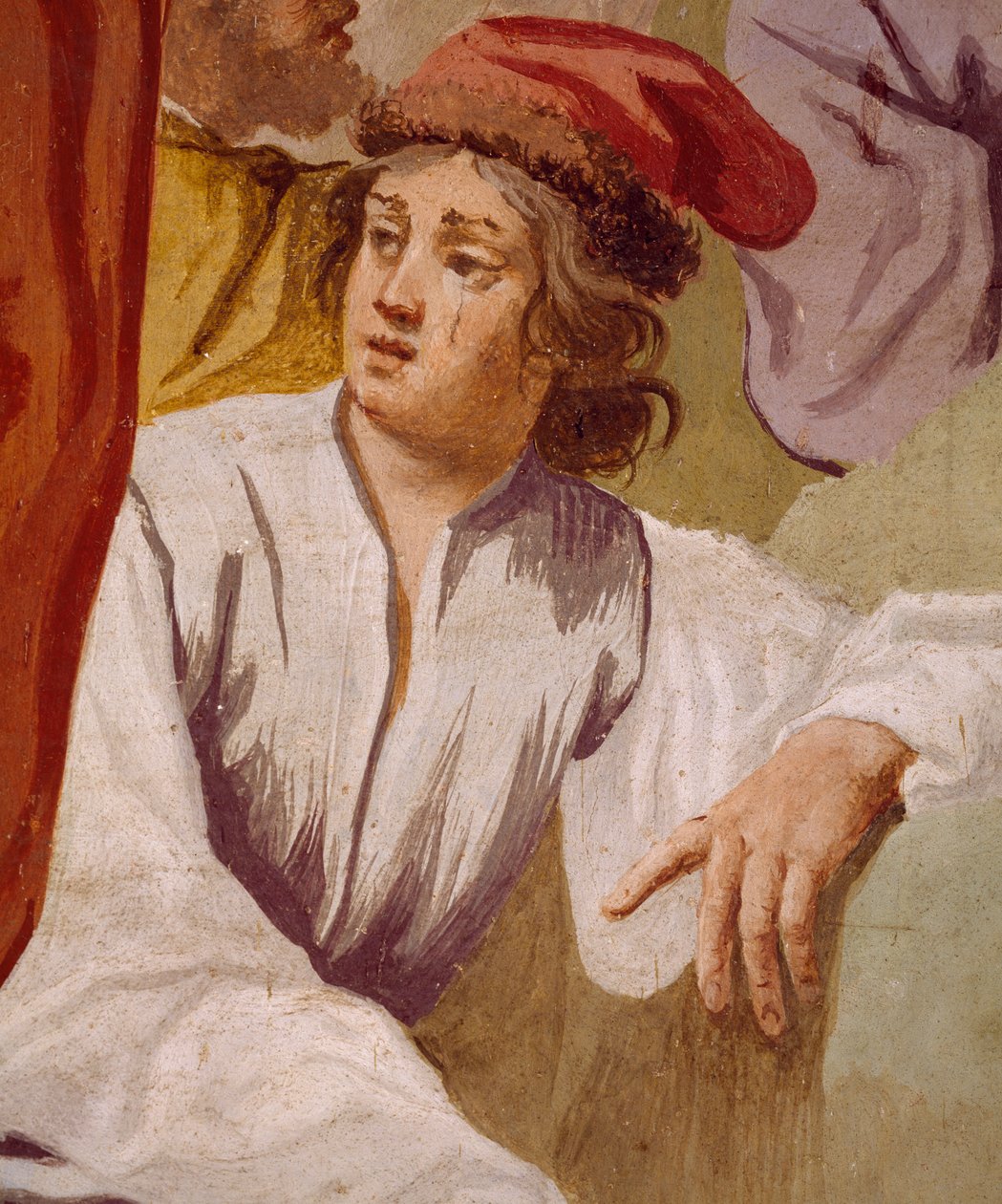 Lycaon, Antenors søn, indvier Apollos dolk i Delphi, Episode of Myth of Antenor af Luca Ferrari