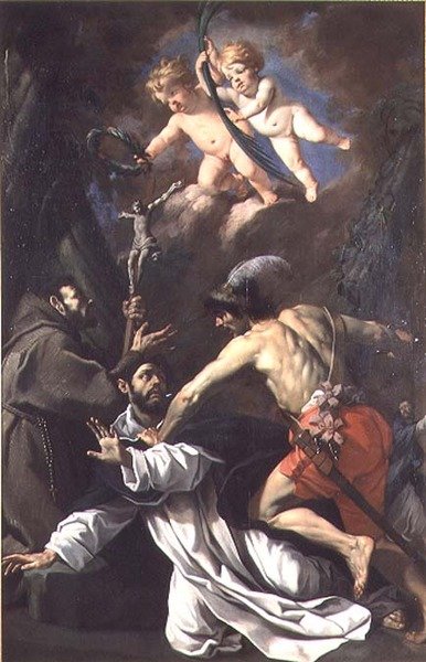 Sankt Peters Martyrs martyrium af Luca Ferrari
