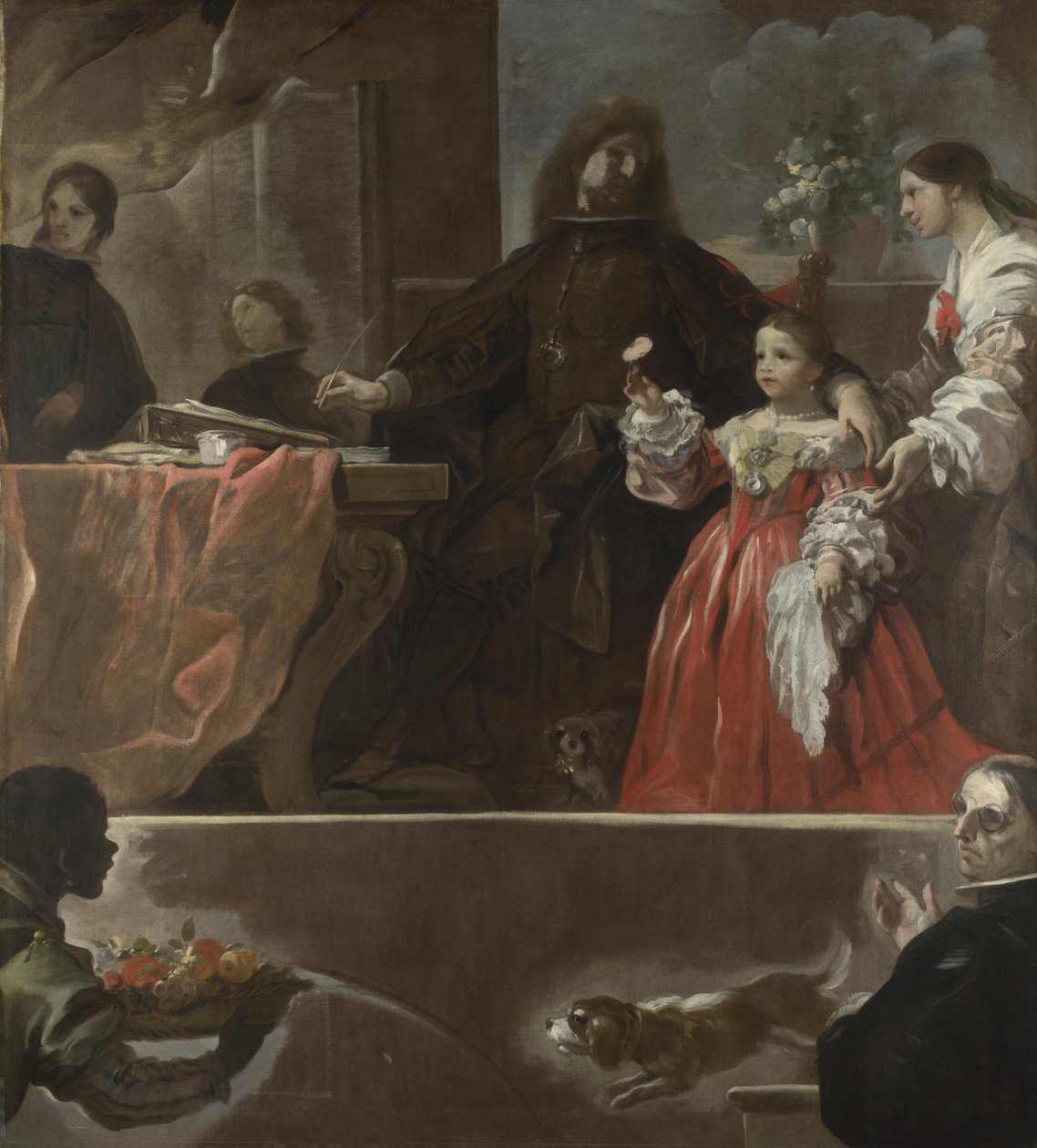 En hyldest til Velázquez, ca 1692-1700. af Luca Giordano