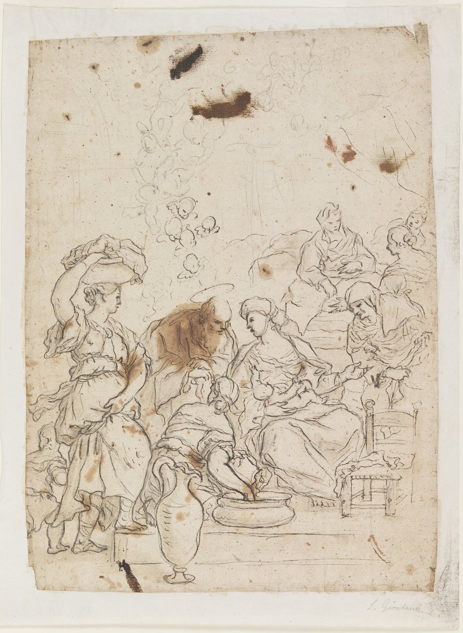 Jomfruens fødsel af Luca Giordano