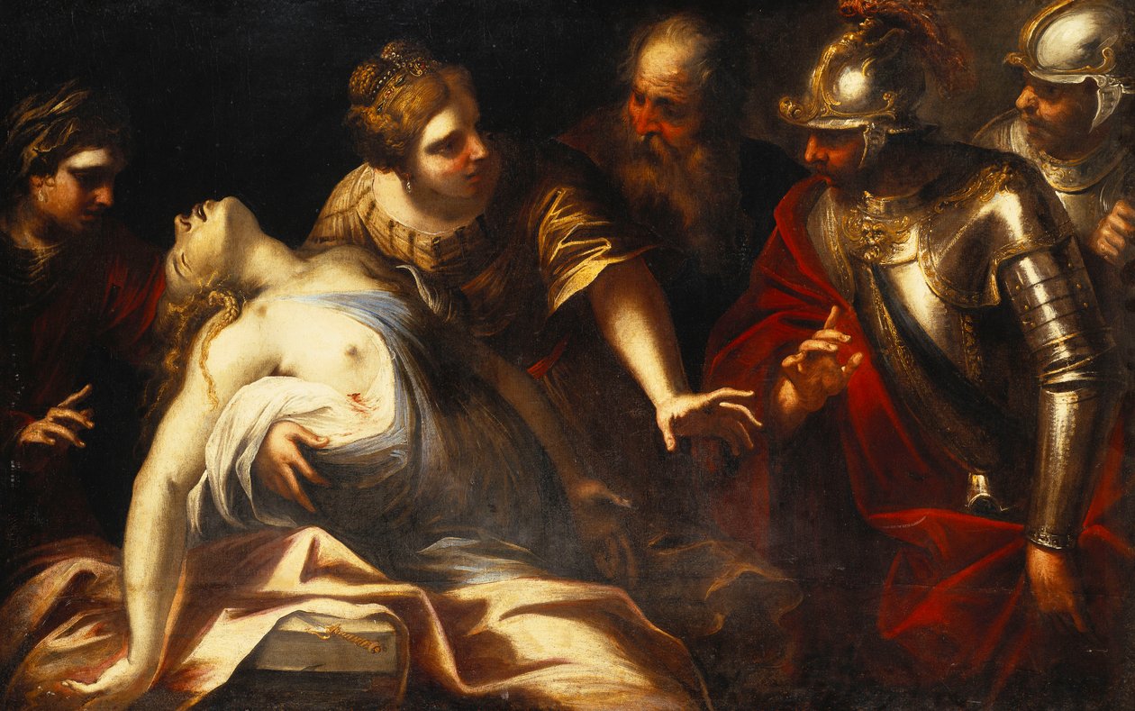 Lucretias død, af Luca Giordano